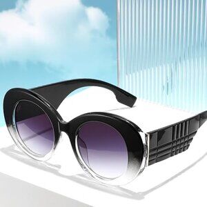 Luxury oversized oval sunglasses